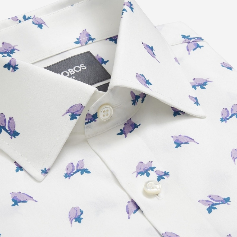 BONOBOS Purple Canaries Jetsetter Shirt